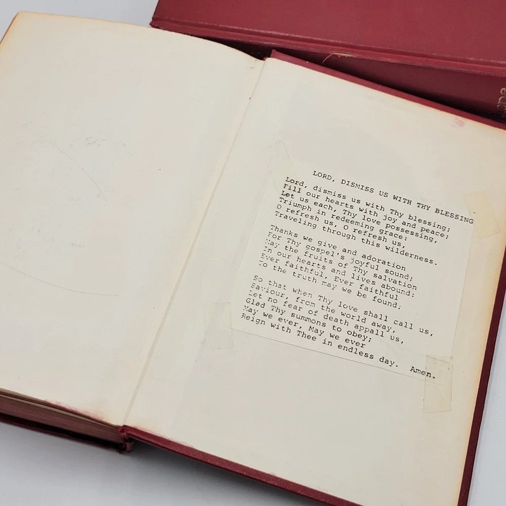 Vtg print 1980 Hymns for the Living Church: Hymnal by Hope Publishing  USA‎ Made